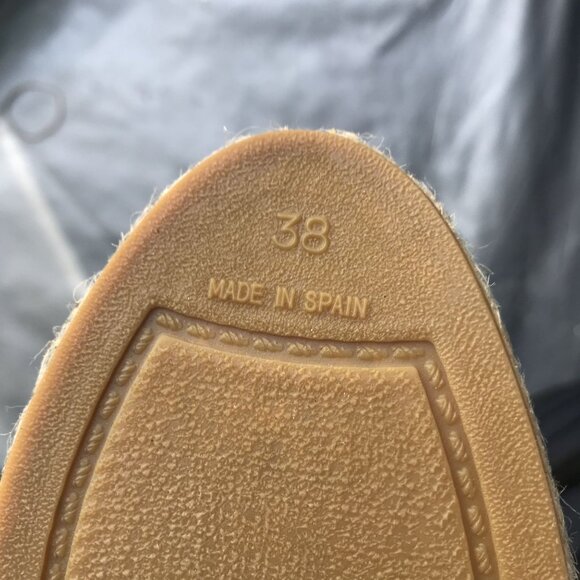 Kanna Wedge Espadrille Black Sandals Womens 7.5 / EU 38 Beachy - Picture 8 of 10